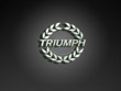 triumph logo wallpaper - green