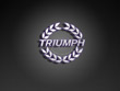 triumph logo wallpaper - purple