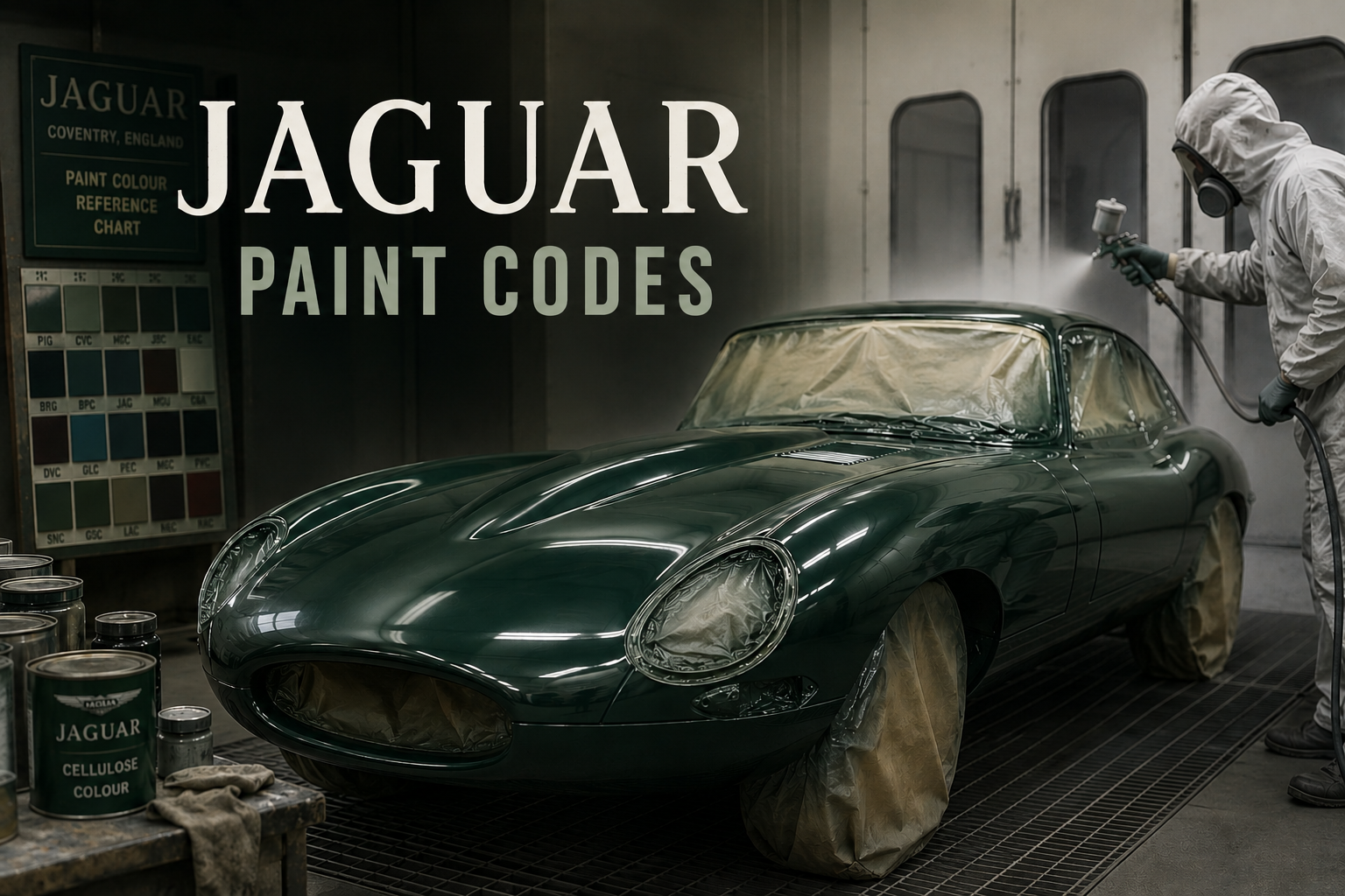 Classic Jaguar Car Paint Codes: Colour Guide for XK, E-Type, XJ6 and XJ-S