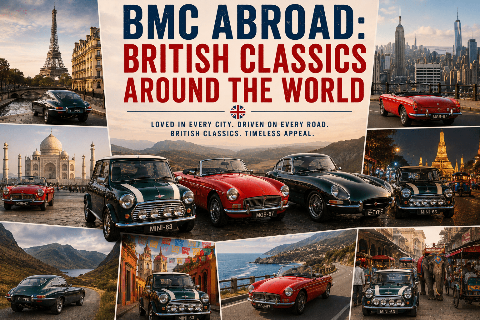 BMC Abroad: British classic cars around the world