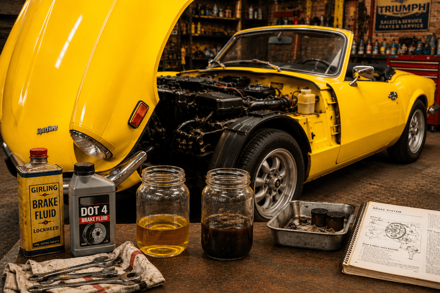 Classic Car Brake Fluid Guide: DOT Ratings, Silicone Versus Conventional, and How to Bleed It Properly