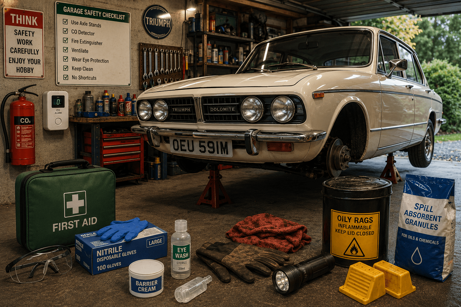 Classic Car Garage Safety: A Practical Guide to Not Hurting Yourself